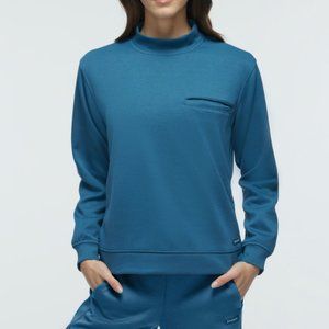 Jaanuu Women's Snap-Side Comfort Pullover in Caribbean Blue (Size: XS)